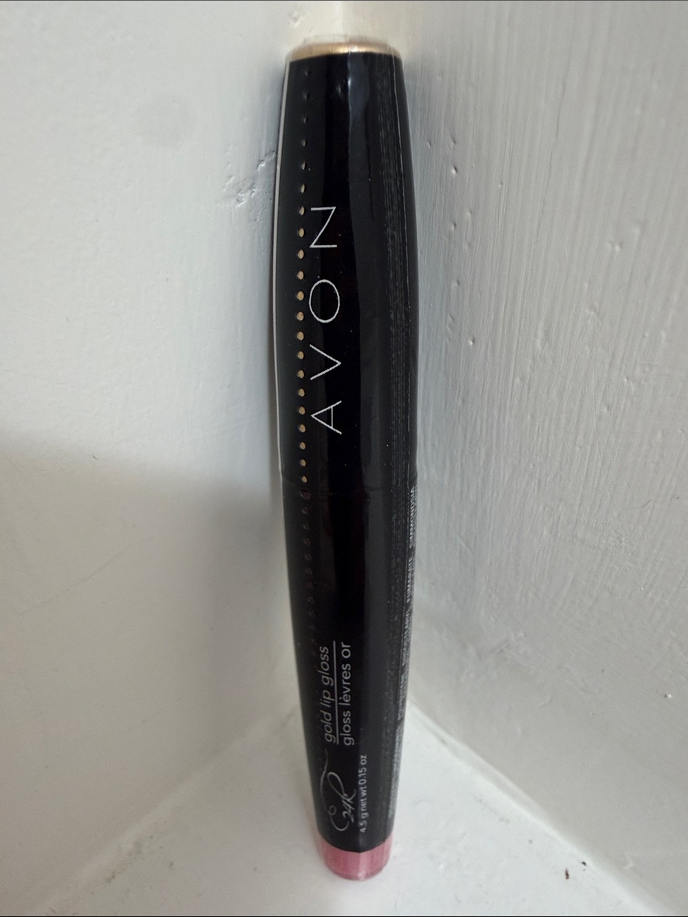 Avon 24K Gold Lip Gloss in Pink Rose (NOS) Discontinued NEW